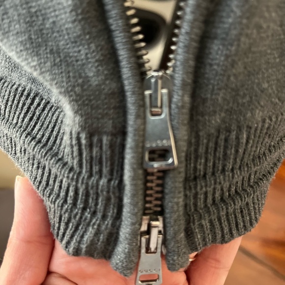 Gucci Gray Cardigan Cotton Sweater 3XL Men